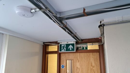 Fire and electrical safety at Brook House in Scholes Village